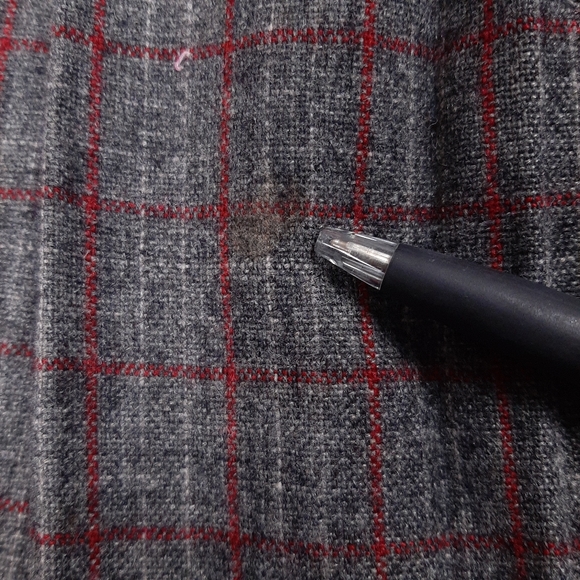 Vintage plaid wool blend pleated skirt fall winter dark light classic academia - Picture 8 of 8